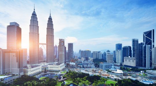 Malaysia photo: Kuala Lumpur, Malaysia, cityscape at sunset.