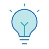 Picture of a light bulb representing an EDC environmental resource guide.